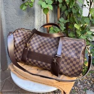 Louis Vuitton Vintage Damier Ebene Golf Cup 2003 Sac Polochon 55 Keepall